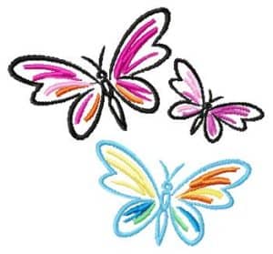free embroidery designs-butterflies
