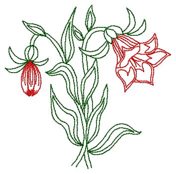 Elegant floral motifs-embroidery designs