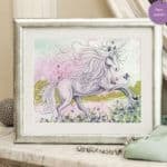 Free cross-stitch design "Fairy unicorn"