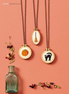 Halloween necklaces-embroidery designs