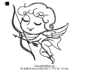embroidery design cherub free