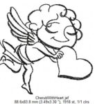 free embroidery design cherub