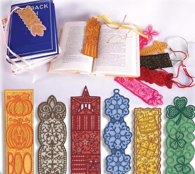 Bookmarks with Tassels (Lace), Machine Embroidery Designs