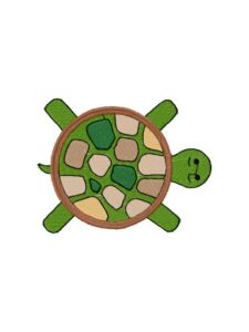 Little Turtle-embroidery design