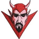 Mask devil-machine embroidery design