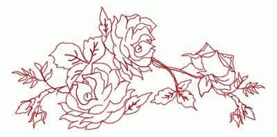 embroidery redwork