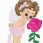 free embroidery design angel
