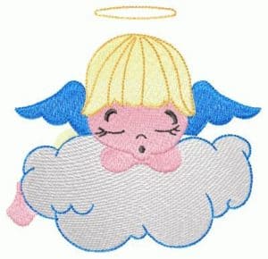 free embroidery design little angel