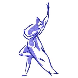 Dance-free embroidery design