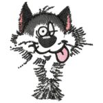 Funny cat- embroidery design