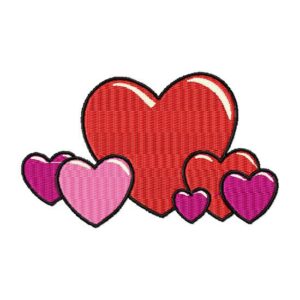 Heart- free embroidery design