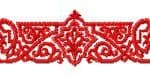 free embroidery design red ornament