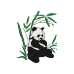 Panda bear- machine embroidery design