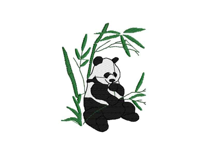 Panda bear- machine embroidery design