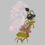 pink-heron-lotus-flower-embroidery-design