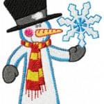 Funny snowmen-embroidery designs free